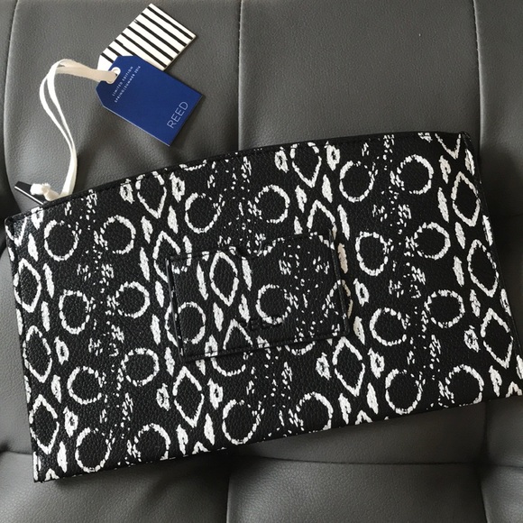 Reed krakoff for Kohl’s black and white clutch - Picture 1 of 3